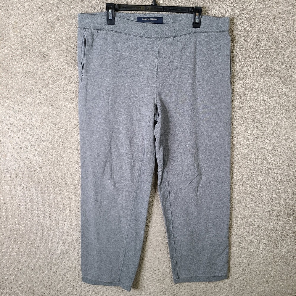 Banana Republic Pants Womens Large Gray‎ Sweatpants Casual Drawstring Stretch